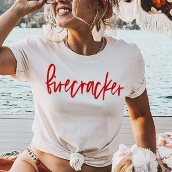LaNess Other - FIRECRACKER 4th Of July Shirt Women, Fourth Of July Shirt